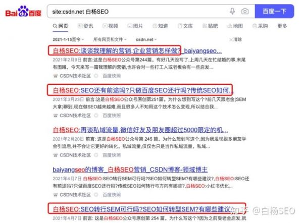 白杨SEO:百度上收录高的平台有哪些?如何找到和使用它们实战举例